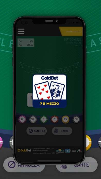 Goldbet Sette E Mezzo Schermata dell'app #1
