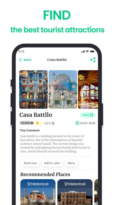 Tourist: Trip Planner & Guide App screenshot