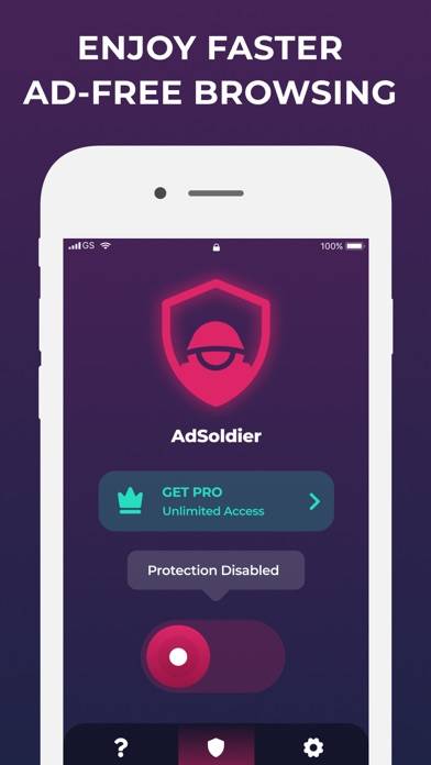 AdSoldier: Blocker & Security Captura de pantalla de la aplicación #2