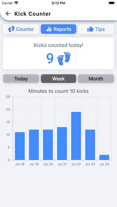 Kick Counter! App skärmdump #3