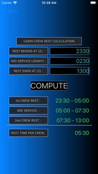Airline Crew In-Flight Rest Capture d'écran de l'application #5