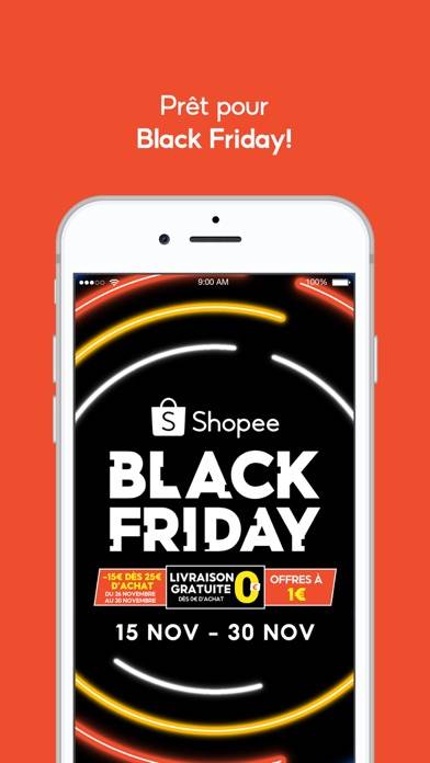 Shopee FR : Black Friday Capture d'écran de l'application #2