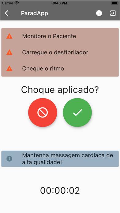 ParadApp Emergência Rules App-Screenshot