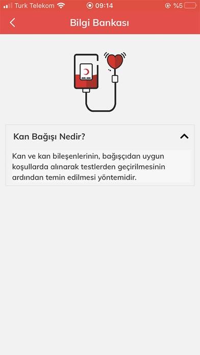 Türk Kızılay Mobil Kan Bağışı Uygulama ekran görüntüsü #2