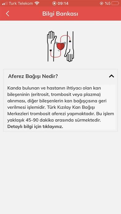 Türk Kızılay Mobil Kan Bağışı Uygulama ekran görüntüsü #3