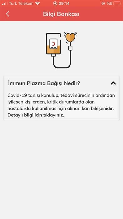 Türk Kızılay Mobil Kan Bağışı Uygulama ekran görüntüsü #4