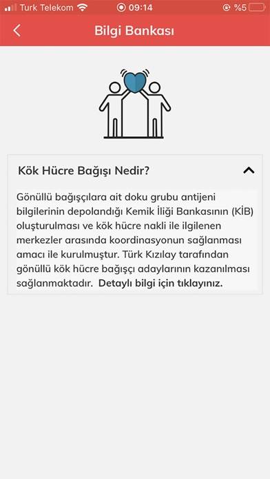 Türk Kızılay Mobil Kan Bağışı Uygulama ekran görüntüsü #5