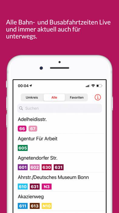 Bonner Bus & Bahn App screenshot #1