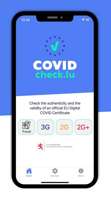 CovidCheck.lu Captura de pantalla de la aplicación #2