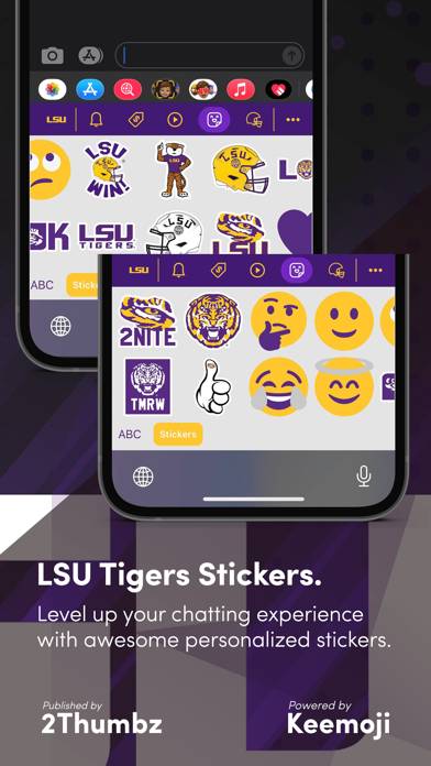 LSU TIGERS Keyboard by 2Thumbz App screenshot