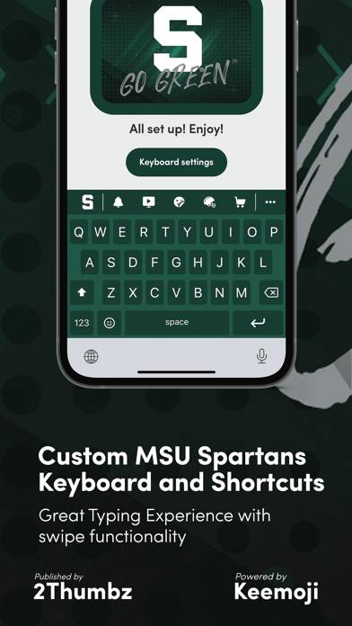 MSU Spartans Official Keyboard screenshot #2