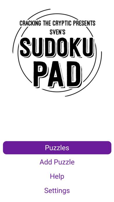 Sven's SudokuPad Captura de pantalla de la aplicación #1