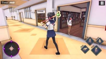 Anime Bad Girl School Life Sim Captura de pantalla de la aplicación #4