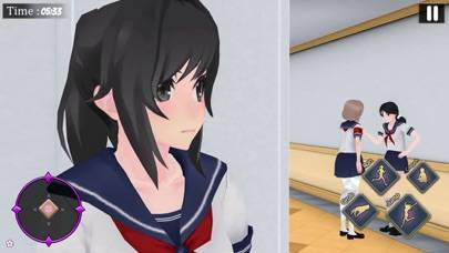 Anime Bad Girl School Life Sim App screenshot #5