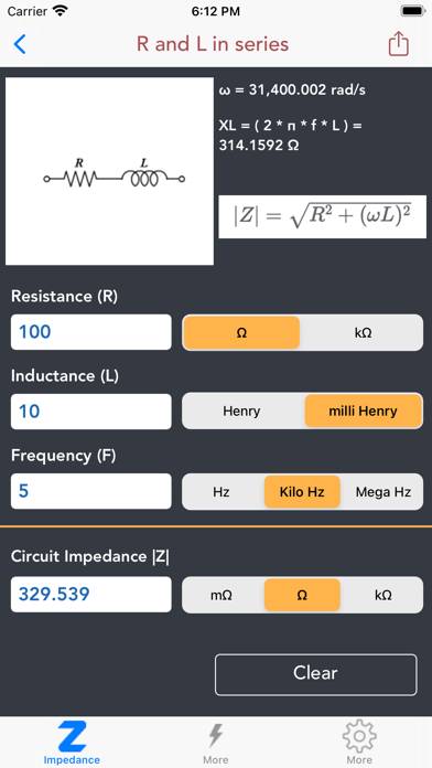Impedance Calculators Schermata dell'app #2