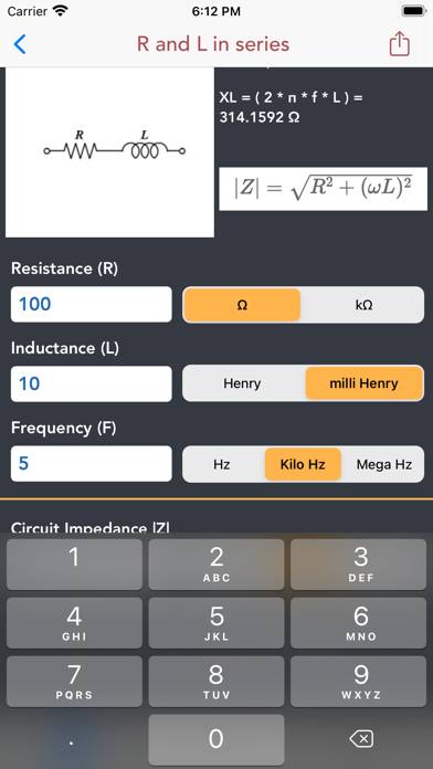 Impedance Calculators Schermata dell'app #3