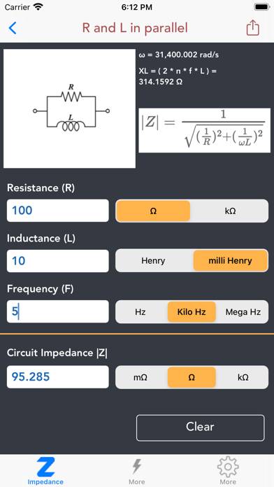 Impedance Calculators Schermata dell'app #4