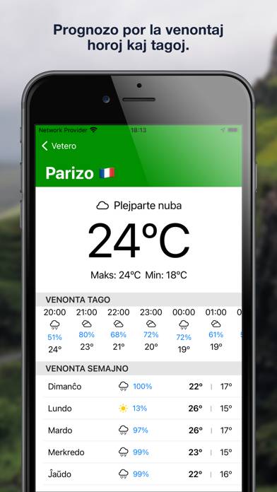 Vetero: Weather Schermata dell'app #3