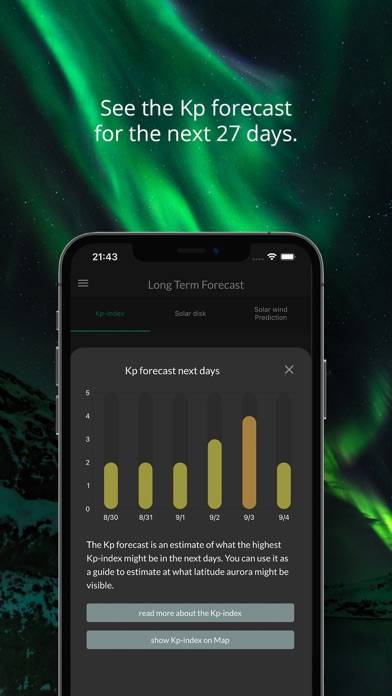 Arcticans Aurora Forecast Captura de pantalla de la aplicación #6