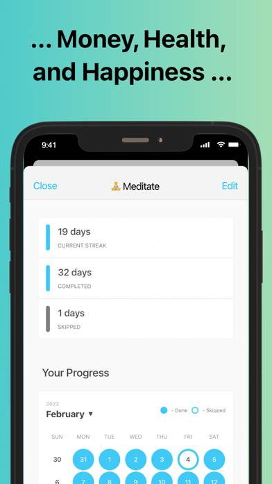 Track Daily Habits App screenshot