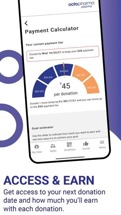 OctaApp – Donate Blood Plasma App screenshot