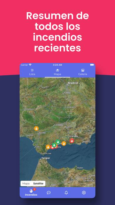 Incendios Forestales España Captura de pantalla de la aplicación #5