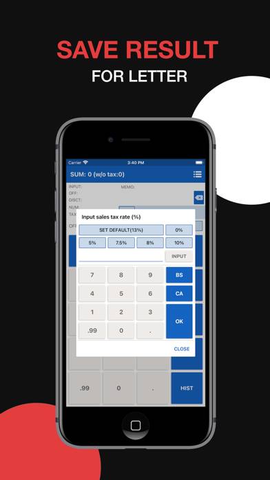 Shopping Calculator with Tax App screenshot #4