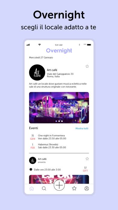 Overnight Schermata dell'app #2