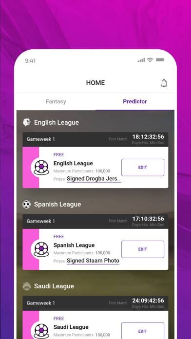 Copa Fantasy App-Screenshot