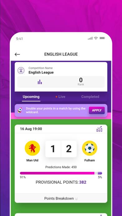 Copa Fantasy App-Screenshot