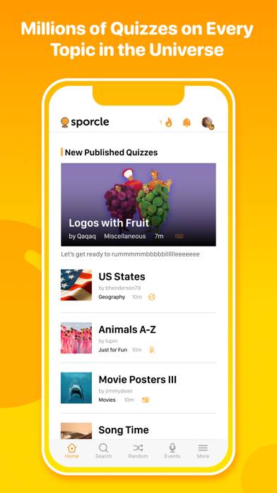 Sporcle App-Screenshot #1