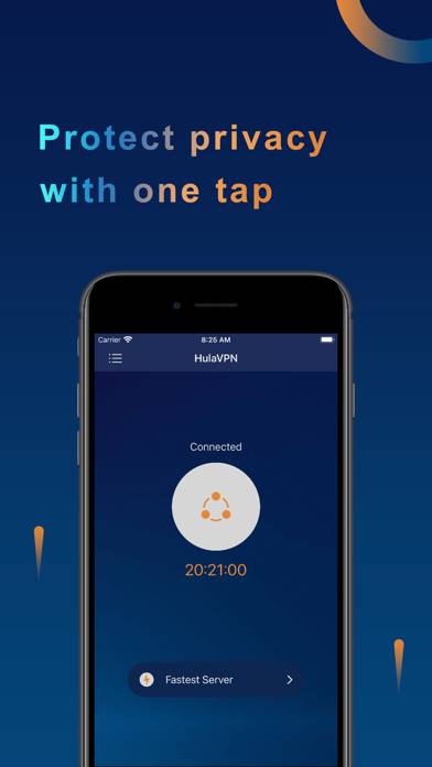 HulaVPN App screenshot