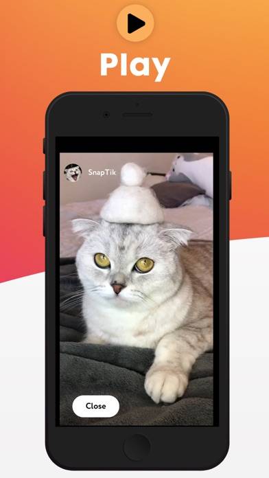 SnapTik. Schermata dell'app #3