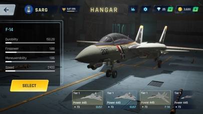 Sky Warriors: Airplane Games Schermata dell'app #1