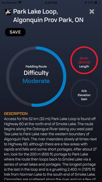 Algonquin Park Adventure Map App-Screenshot #2