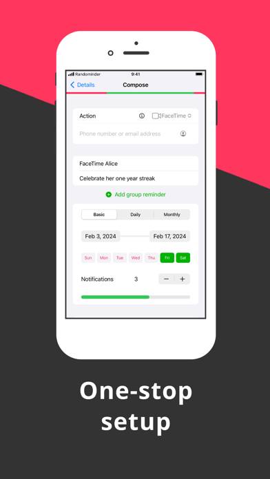 Randominder | Routine Hacker App screenshot