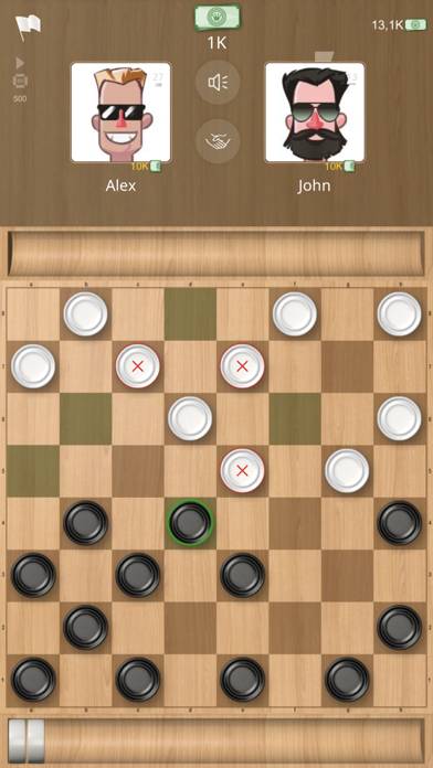 Checkers Online Game Скриншот приложения #1