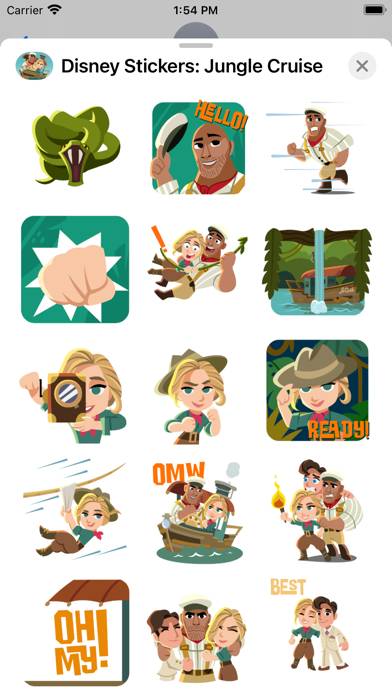 Jungle Cruise Stickers Captura de pantalla de la aplicación #2