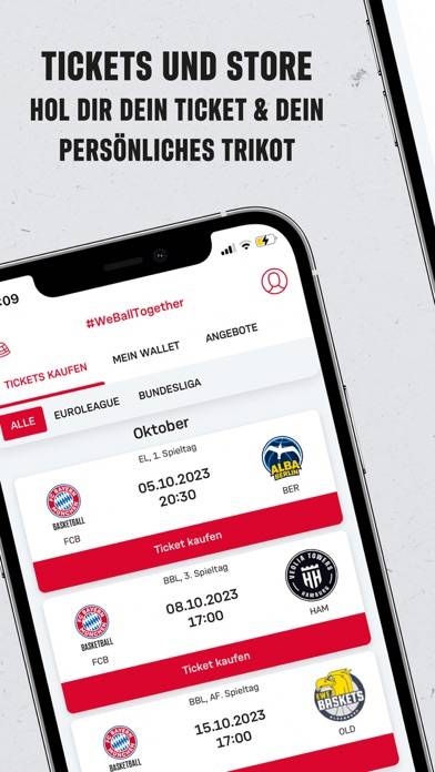 FC Bayern Basketball App-Screenshot #5
