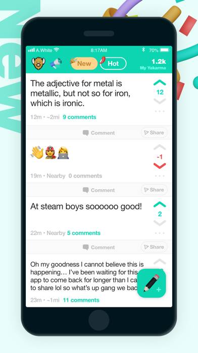 Yik Yak App screenshot
