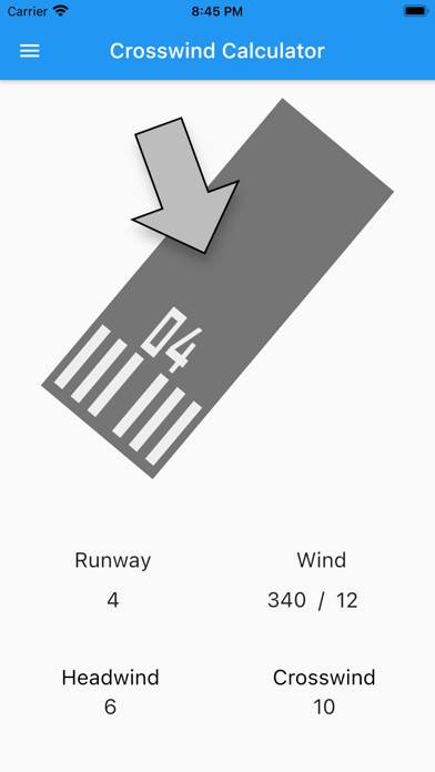 Crosswind Calculator Schermata dell'app #1