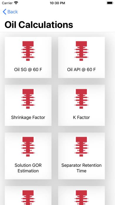 Oilfield Calculator Captura de pantalla de la aplicación