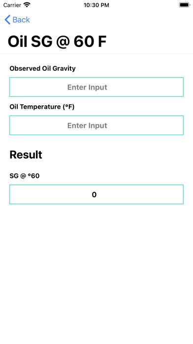 Oilfield Calculator Captura de pantalla de la aplicación