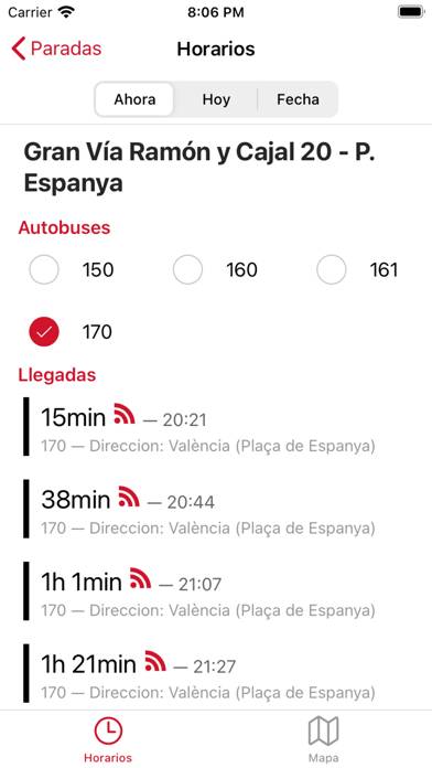 Fernanbus App Captura de pantalla de la aplicación
