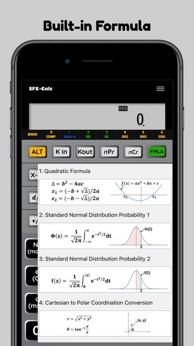 SFX Calc Premium App screenshot