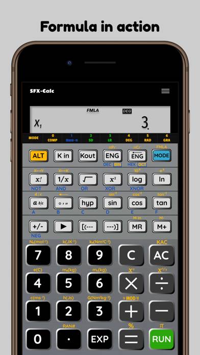 SFX Calc Premium App screenshot