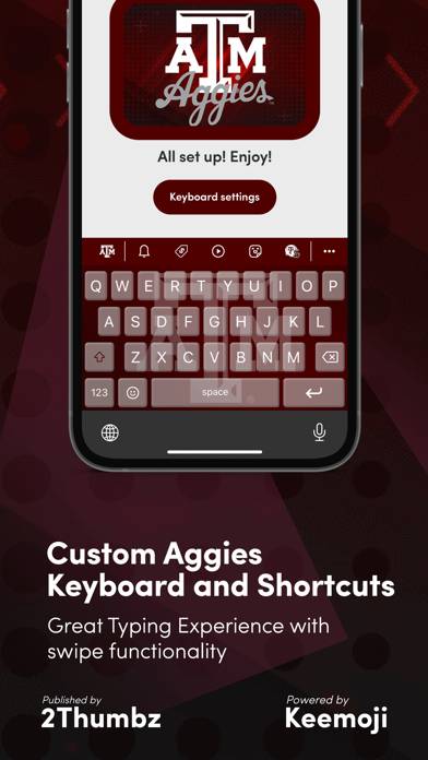 Texas A&M Official Keyboard App screenshot