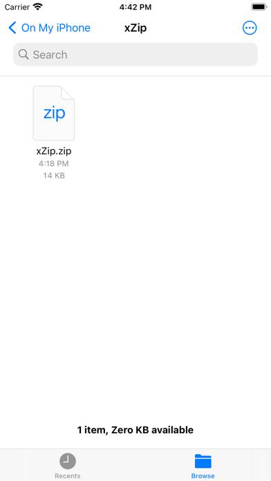 XZip Capture d'écran de l'application #1