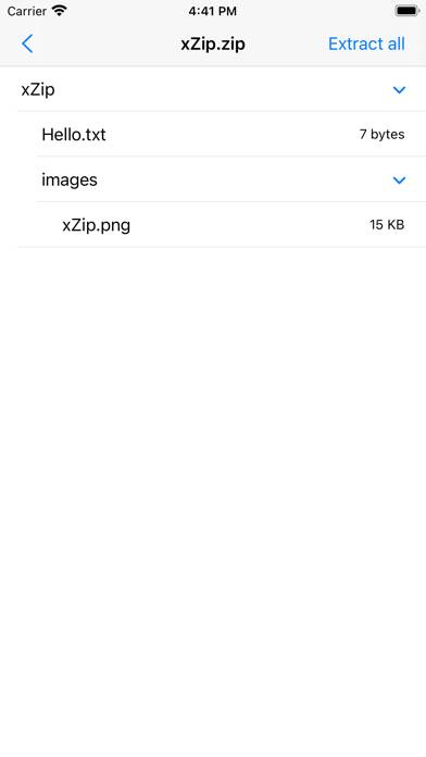 XZip Capture d'écran de l'application #2
