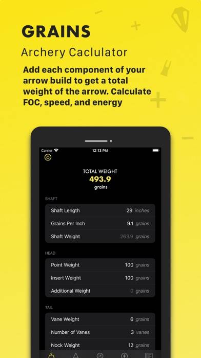 Grains: Archery Calculator Capture d'écran de l'application #1